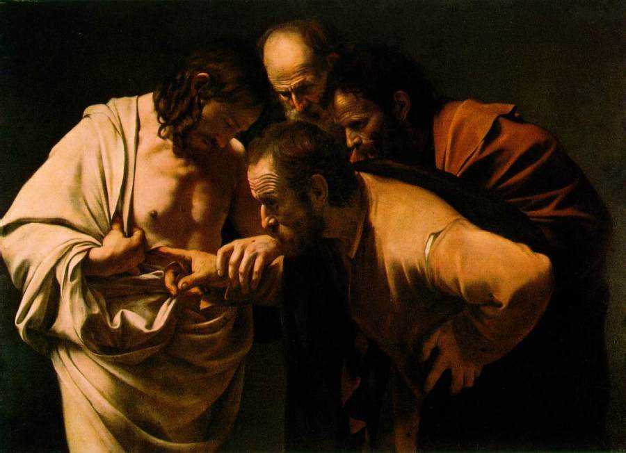 Incredulidad de Santo Tomás Caravaggio